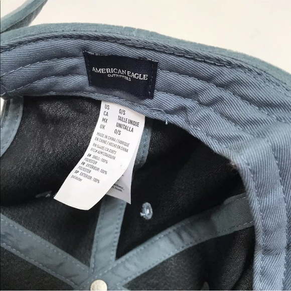 American Eagle Outfitters Blue Velvet Minimalist Baseball Cap Hat - Picture 6 of 6